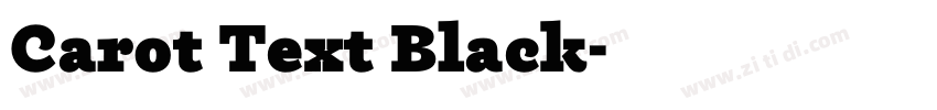 Carot Text Black字体转换 Carot Text Black字体转换